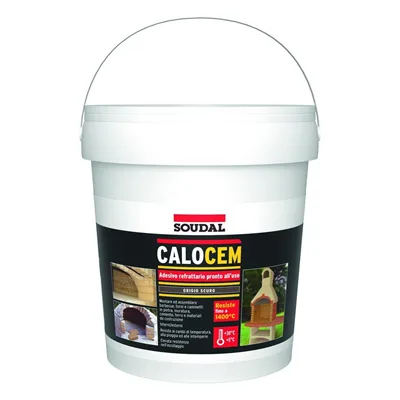 Adesivi e sigillanti Calocem adesivo refrattario grigio scuro 2,5 kg