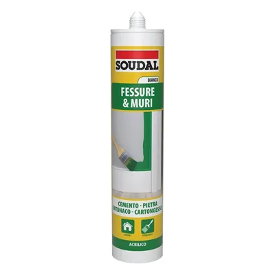 Adesivi e sigillanti Fessure & Muri sigillante acrilico bianco 300 ml