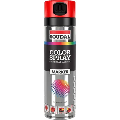 Foto prodotto Color Spray Marker rosso fluo 500 ml