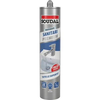 Foto prodotto Silicone neutro Sanitari Premium trasparente 300 ml