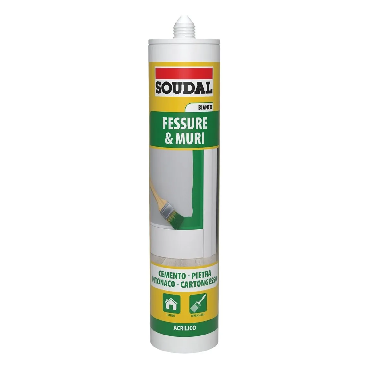 Soudal Fessure & Muri sigillante acrilico bianco 300 ml image 1