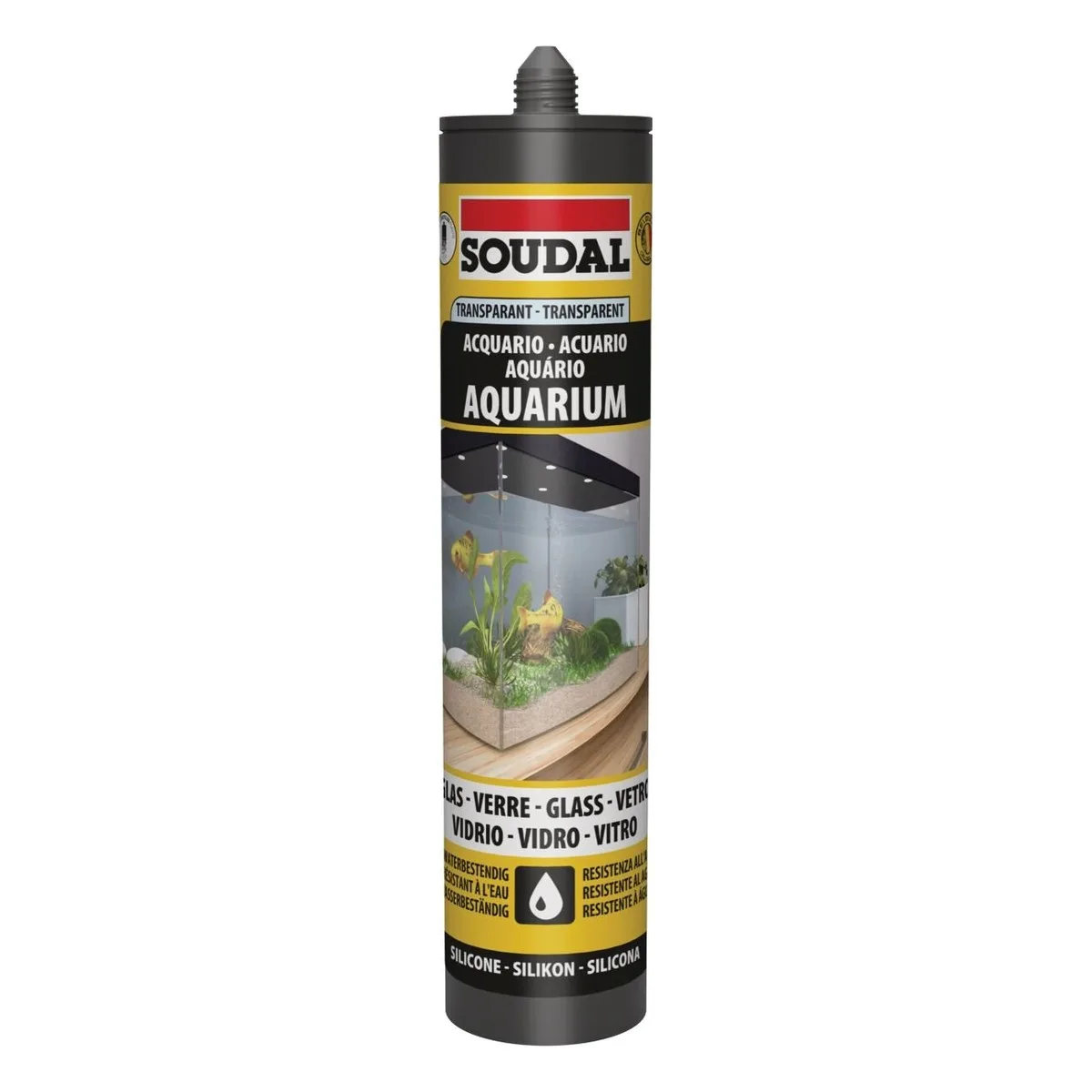 Soudal Silicone per acquari trasparente 300 ml image 1