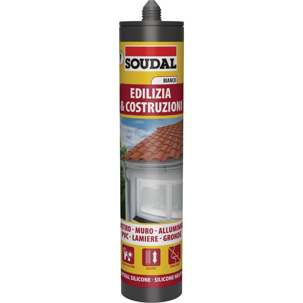Soudal Silicone neutro edilizia nero 300 ml
