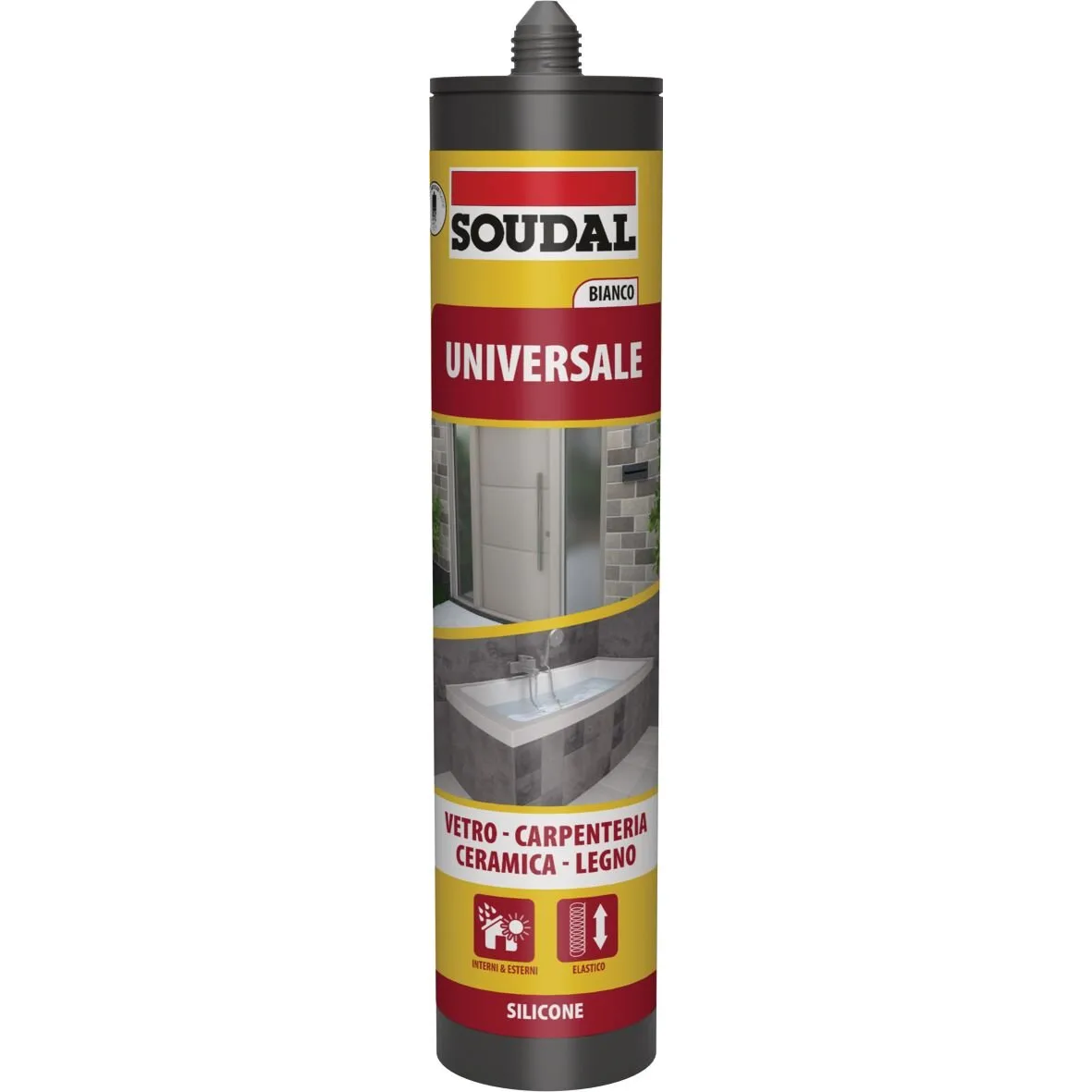 Soudal Silicone universale acetico bianco 280 ml