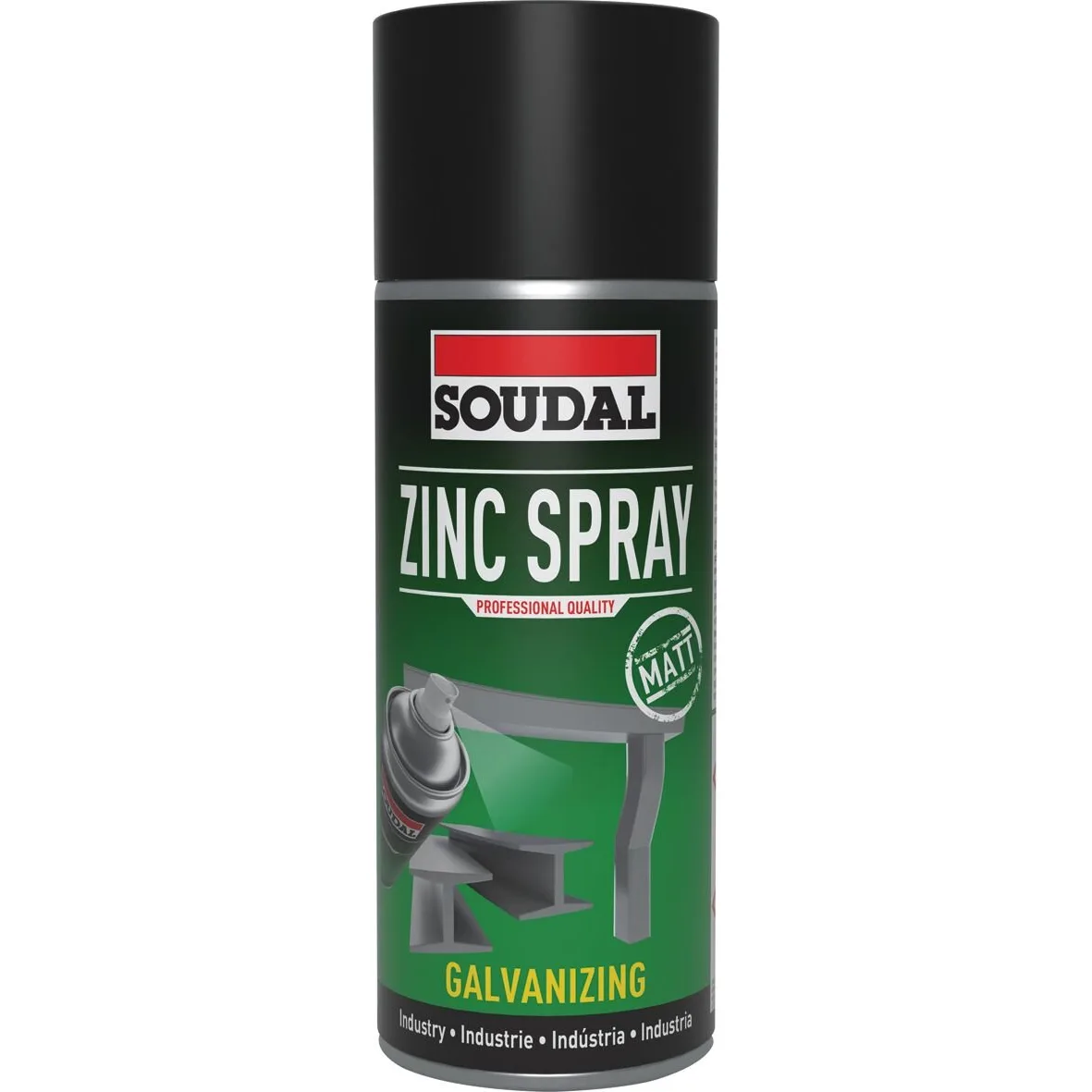 Soudal Zinc Spray 98% grigio 400 ml